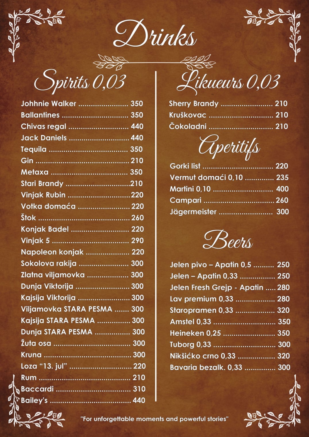 Karta pića 2