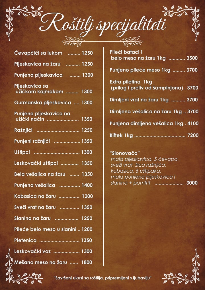 Roštilj specijaliteti