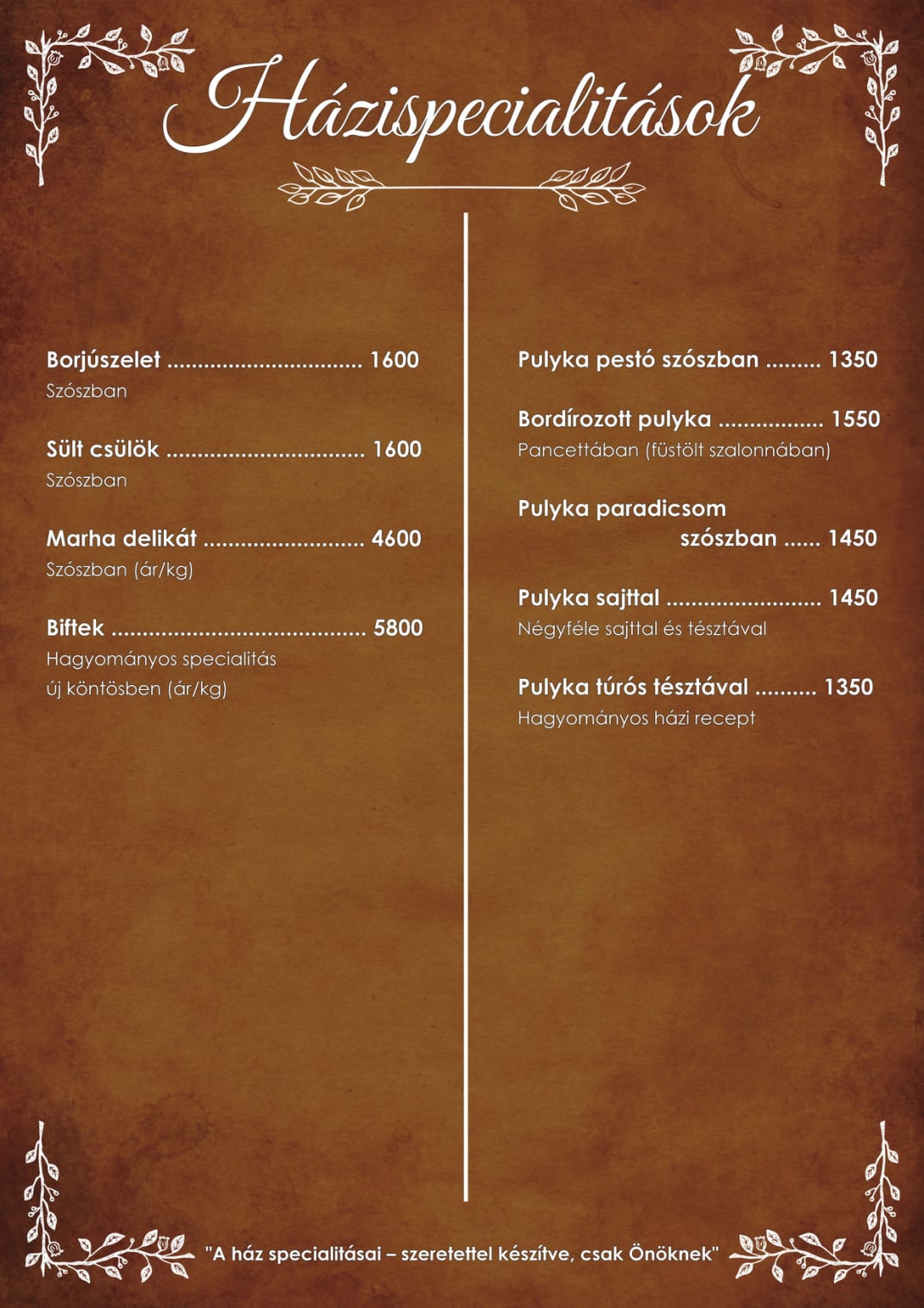 Specijaliteti kuće