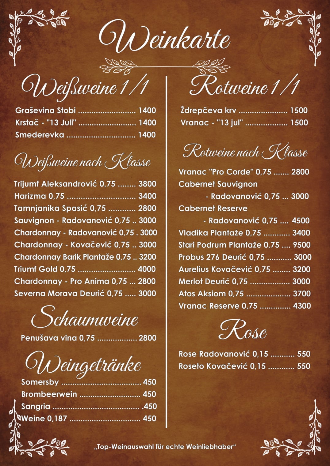 Vinska lista